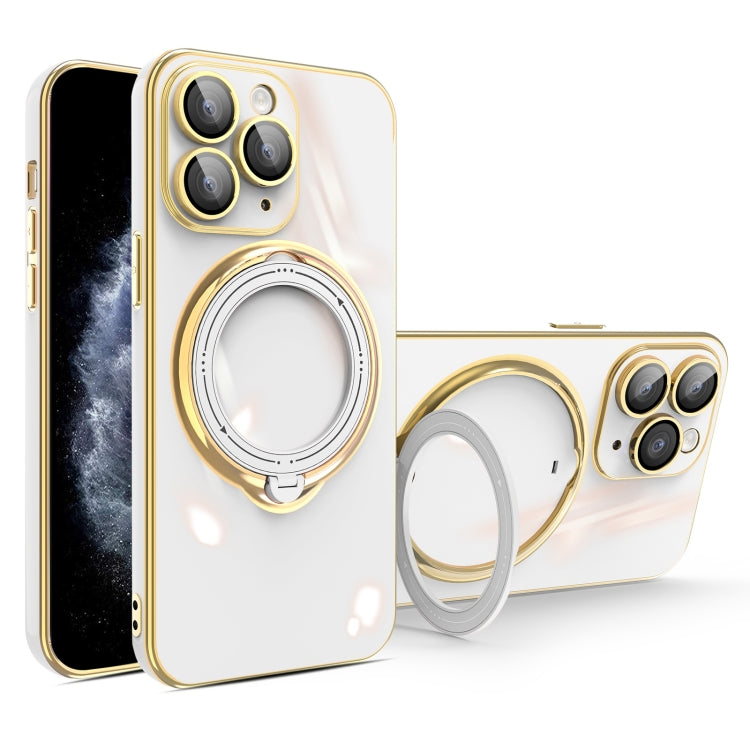 Multifunction Electroplating MagSafe Holder Phone Case, For iPhone 12, For iPhone 12 Pro Max, For iPhone 12 Pro, For iPhone 11 Pro Max