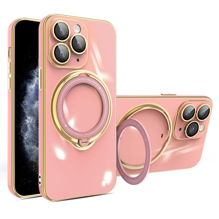 Multifunction Electroplating MagSafe Holder Phone Case, For iPhone 11, For iPhone 11 Pro, For iPhone XS / X, For iPhone XR