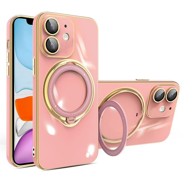 Multifunction Electroplating MagSafe Holder Phone Case, For iPhone 11, For iPhone 11 Pro, For iPhone XS / X, For iPhone XR