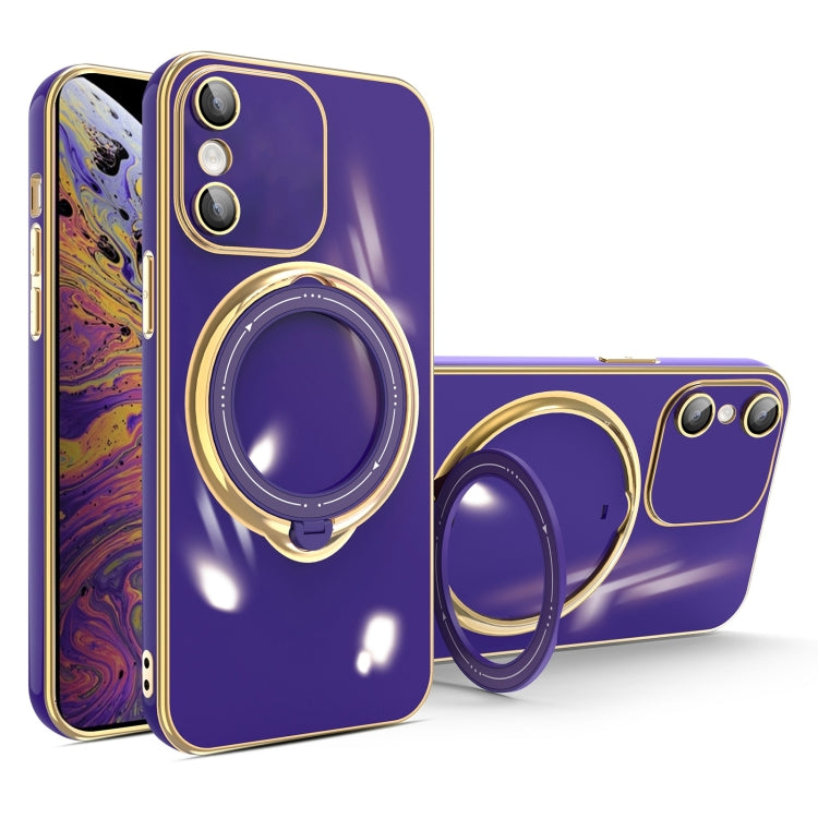 Multifunction Electroplating MagSafe Holder Phone Case, For iPhone XS Max, For iPhone 8 Plus / 7 Plus