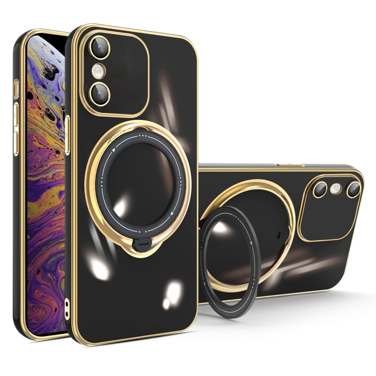 Multifunction Electroplating MagSafe Holder Phone Case, For iPhone XS Max, For iPhone 8 Plus / 7 Plus