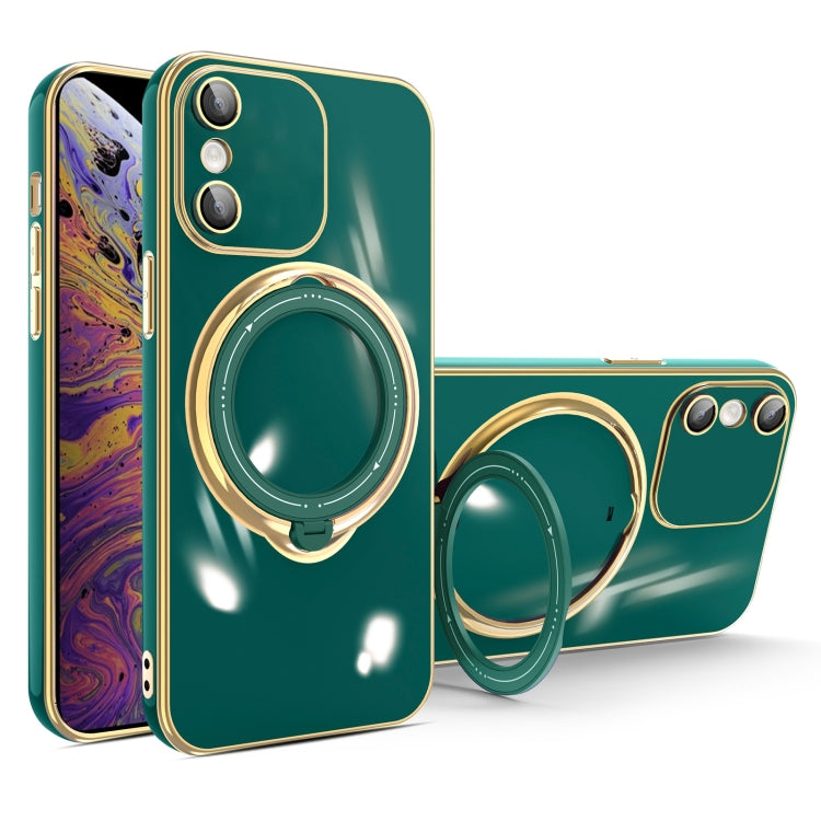 Multifunction Electroplating MagSafe Holder Phone Case, For iPhone XS Max, For iPhone 8 Plus / 7 Plus