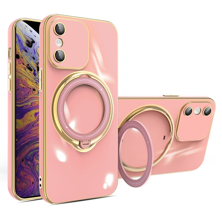 Multifunction Electroplating MagSafe Holder Phone Case, For iPhone XS Max, For iPhone 8 Plus / 7 Plus