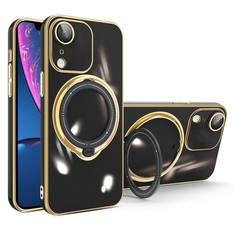 Multifunction Electroplating MagSafe Holder Phone Case, For iPhone 11, For iPhone 11 Pro, For iPhone XS / X, For iPhone XR