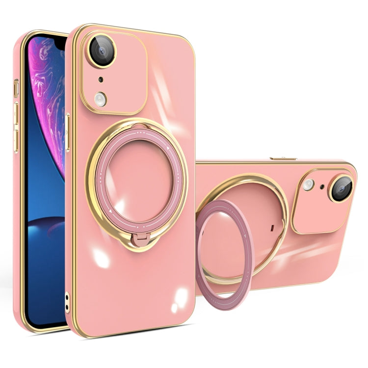 Multifunction Electroplating MagSafe Holder Phone Case, For iPhone 11, For iPhone 11 Pro, For iPhone XS / X, For iPhone XR