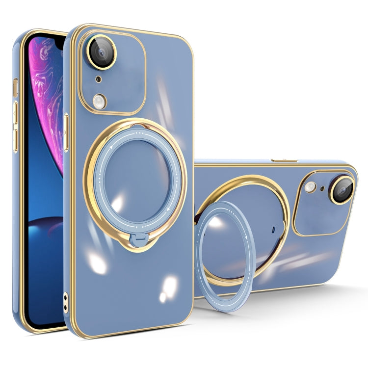 Multifunction Electroplating MagSafe Holder Phone Case, For iPhone 11, For iPhone 11 Pro, For iPhone XS / X, For iPhone XR