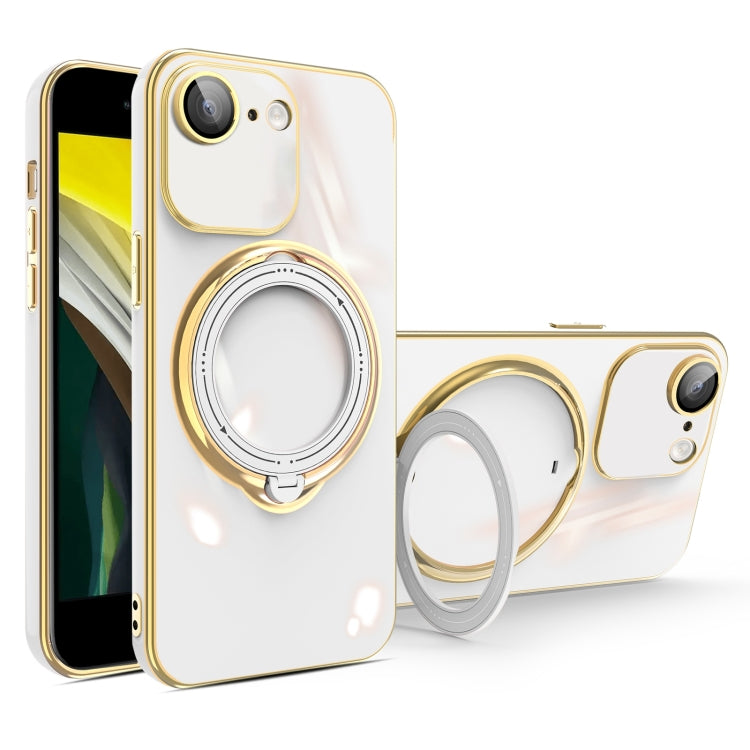 Multifunction Electroplating MagSafe Holder Phone Case, For iPhone SE 2022 / 2020 / 8 / 7, For iPhone 13 Pro Max, For iPhone 13 Pro, For iPhone 13