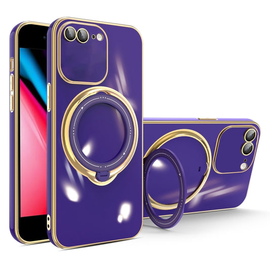 Multifunction Electroplating MagSafe Holder Phone Case, For iPhone XS Max, For iPhone 8 Plus / 7 Plus