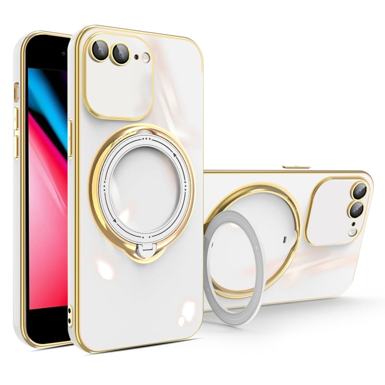 Multifunction Electroplating MagSafe Holder Phone Case, For iPhone XS Max, For iPhone 8 Plus / 7 Plus