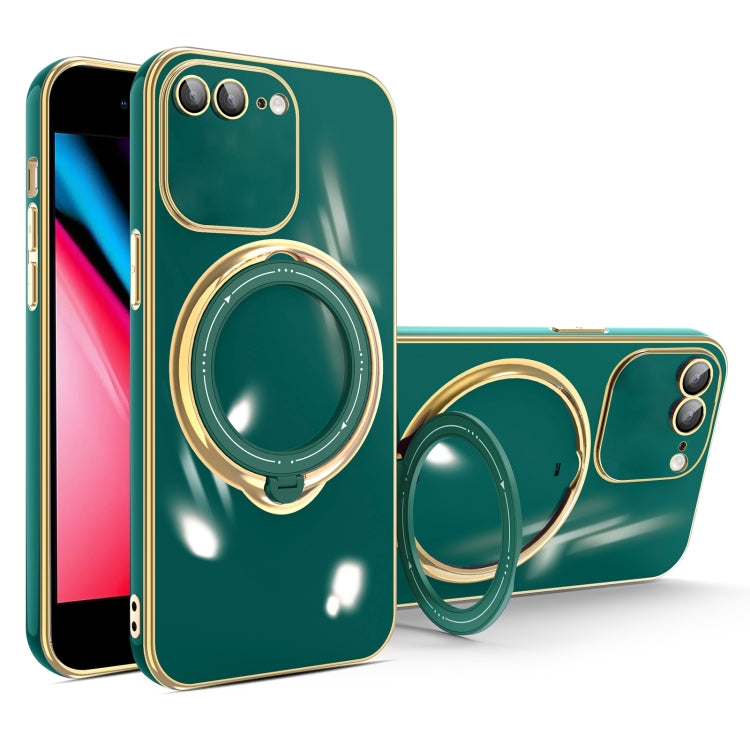 Multifunction Electroplating MagSafe Holder Phone Case, For iPhone XS Max, For iPhone 8 Plus / 7 Plus