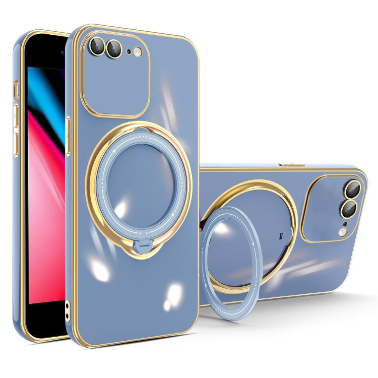 Multifunction Electroplating MagSafe Holder Phone Case, For iPhone XS Max, For iPhone 8 Plus / 7 Plus
