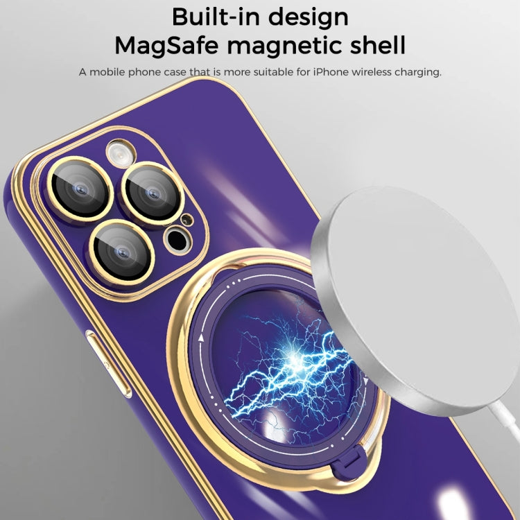 Multifunction Electroplating MagSafe Holder Phone Case, For iPhone XS Max, For iPhone 8 Plus / 7 Plus