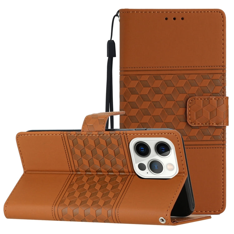 Diamond Embossed Skin Feel Leather Phone Case, For iPhone 16, For iPhone 15 Pro Max, For iPhone 15 Pro, For iPhone 15 Plus