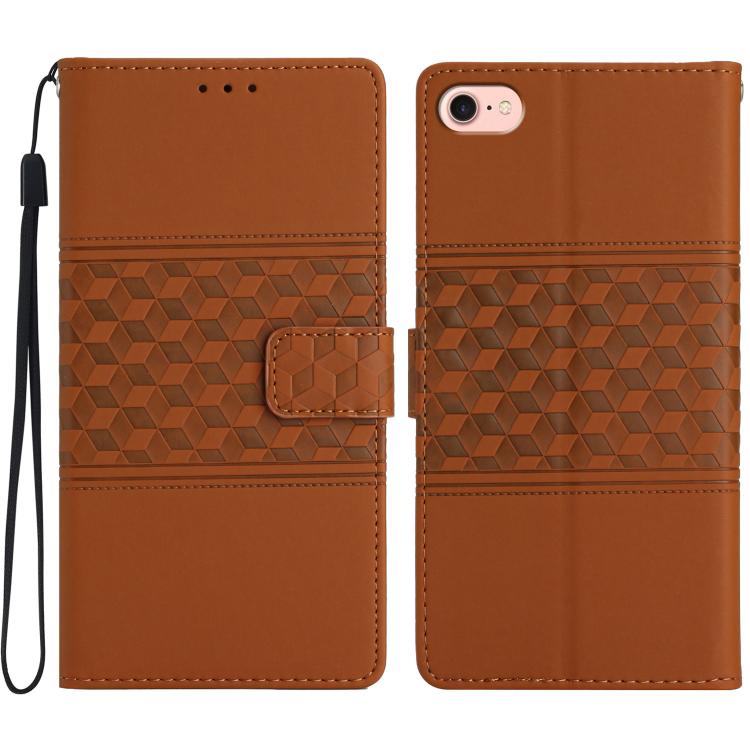 Diamond Embossed Skin Feel Leather Phone Case, For iPhone 17 Pro Max, For iPhone 17 Pro, For iPhone 17, For iPhone Air
