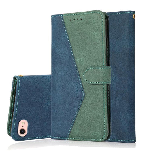 Dual-color Stitching Leather Phone Case, For iPhone 16e / 17e, For iPhone 16 Pro Max, For iPhone 16 Pro, For iPhone 16 Plus