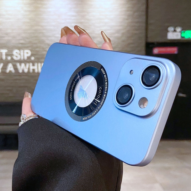 Electroplating Oil Injection Magsafe Magnetic PC Phone Case, For iPhone 14 Plus, For iPhone 14, For iPhone 14 Pro
