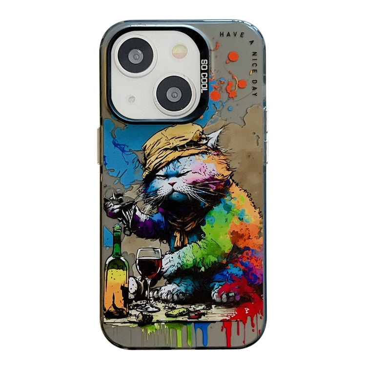 Animal Pattern Oil Painting Series PC + TPU Phone Case, For iPhone 12 Pro Max