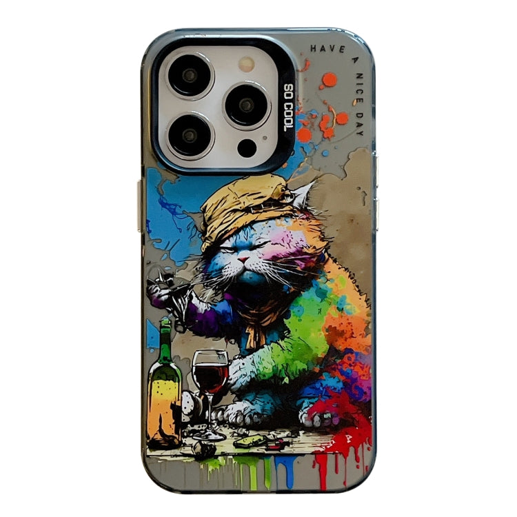Animal Pattern Oil Painting Series PC + TPU Phone Case, For iPhone 12