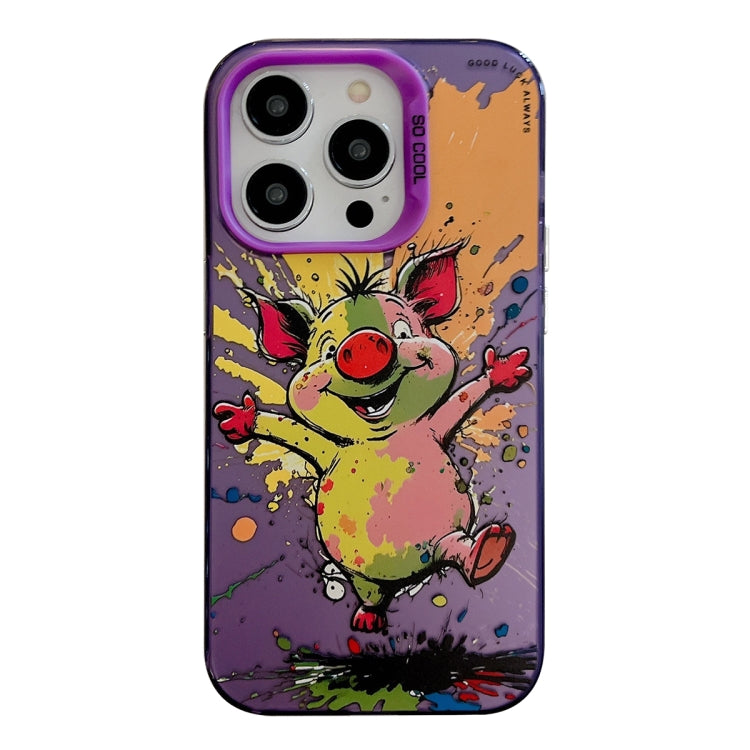 Animal Pattern Oil Painting Series PC + TPU Phone Case, For iPhone 13