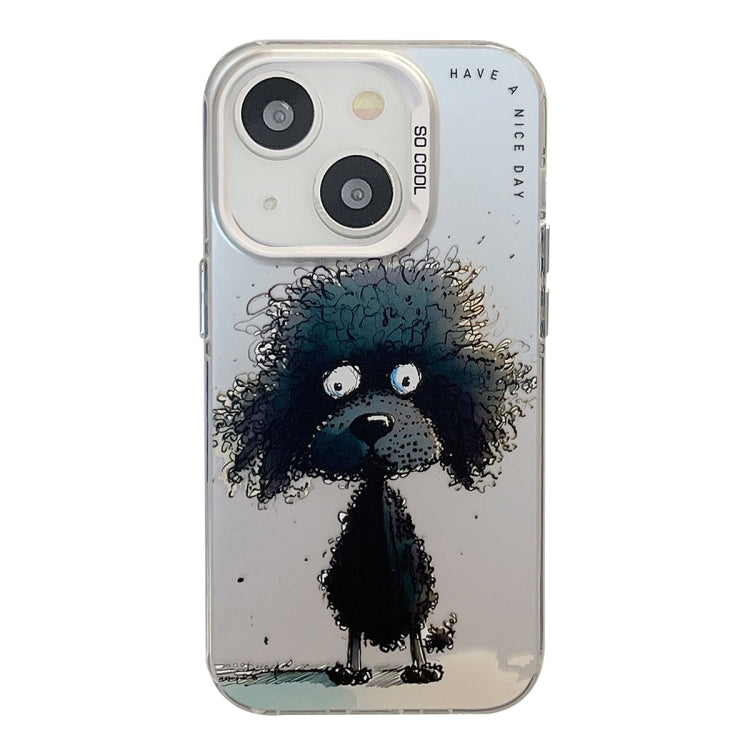Animal Pattern Oil Painting Series PC + TPU Phone Case, For iPhone 14 Pro