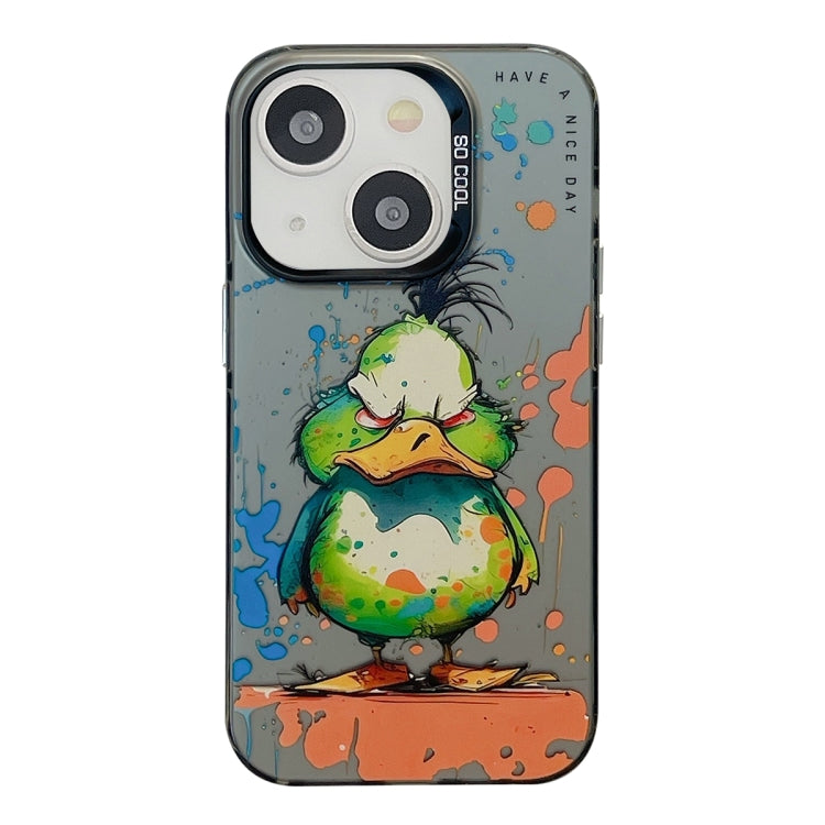 Animal Pattern Oil Painting Series PC + TPU Phone Case, For iPhone 14 Pro