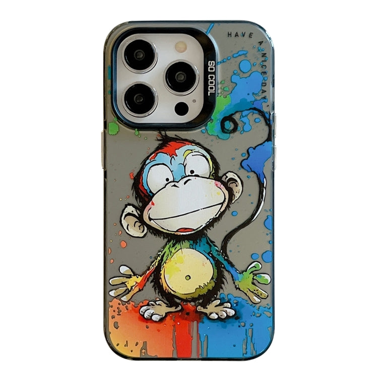 Animal Pattern Oil Painting Series PC + TPU Phone Case, For iPhone 14