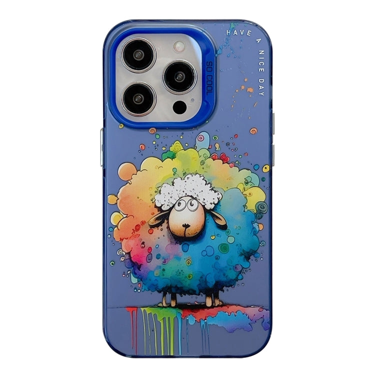 Animal Pattern Oil Painting Series PC + TPU Phone Case, For iPhone 14