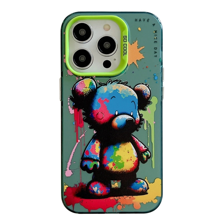 Animal Pattern Oil Painting Series PC + TPU Phone Case, For iPhone 15 Plus