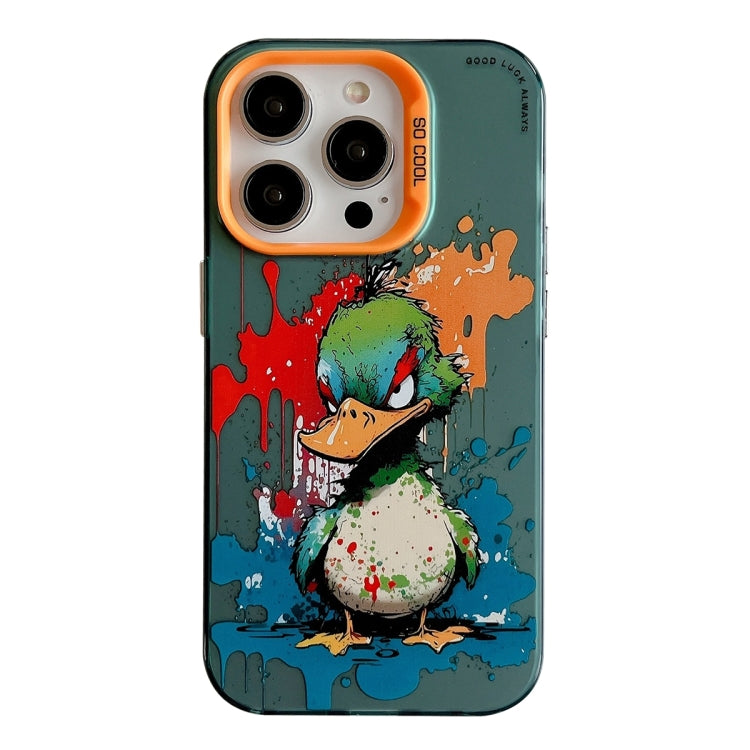 Animal Pattern Oil Painting Series PC + TPU Phone Case, For iPhone 15 Plus
