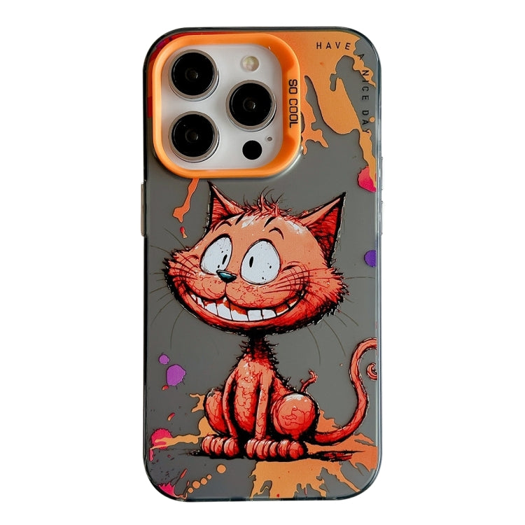 Animal Pattern Oil Painting Series PC + TPU Phone Case, For iPhone 15 Plus