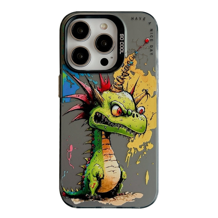 Animal Pattern Oil Painting Series PC + TPU Phone Case, For iPhone 15 Plus