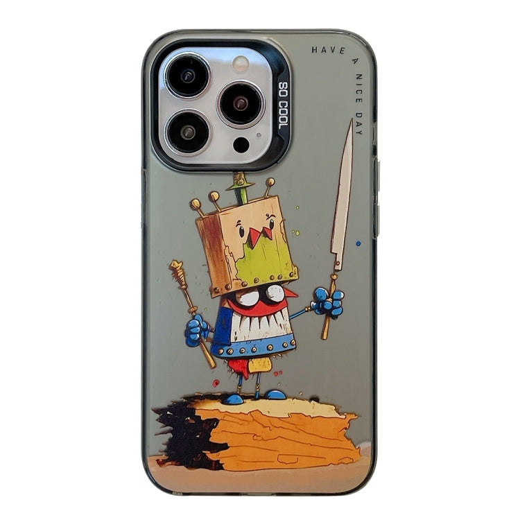 Animal Pattern Oil Painting Series PC + TPU Phone Case, For iPhone 15 Plus