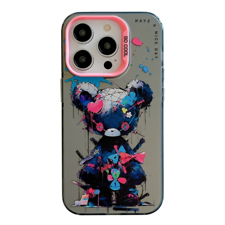 Animal Pattern Oil Painting Series PC + TPU Phone Case, For iPhone 15 Plus