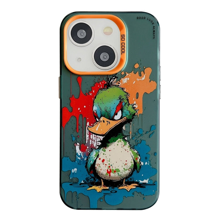 Animal Pattern Oil Painting Series PC + TPU Phone Case, For iPhone 14 Plus