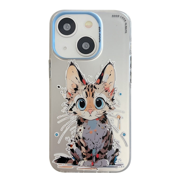 Animal Pattern Oil Painting Series PC + TPU Phone Case, For iPhone 14 Plus