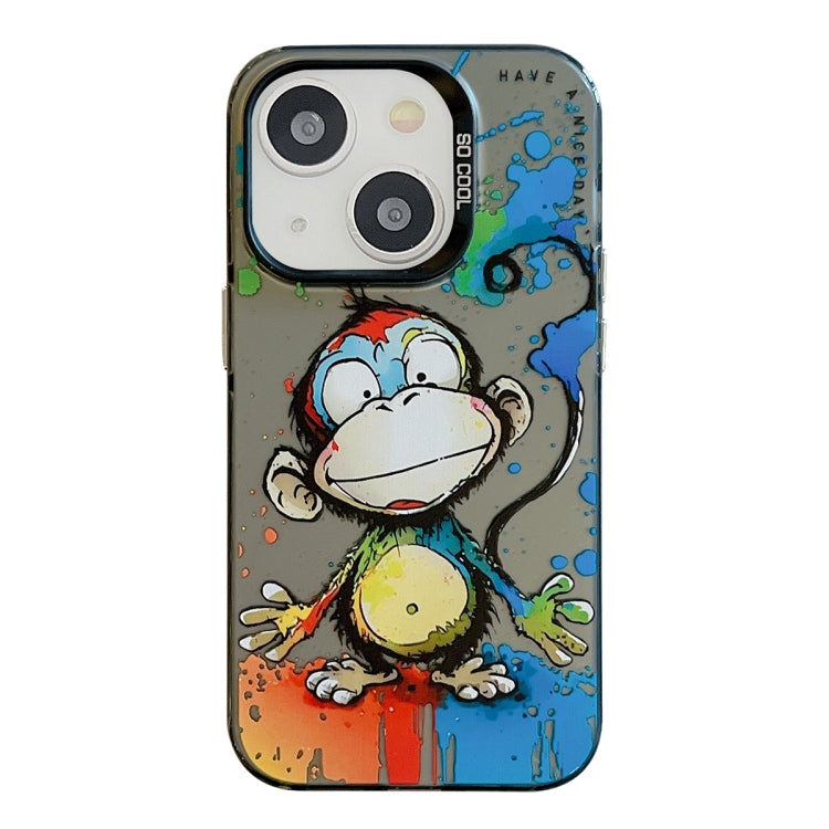 Animal Pattern Oil Painting Series PC + TPU Phone Case, For iPhone 14 Plus