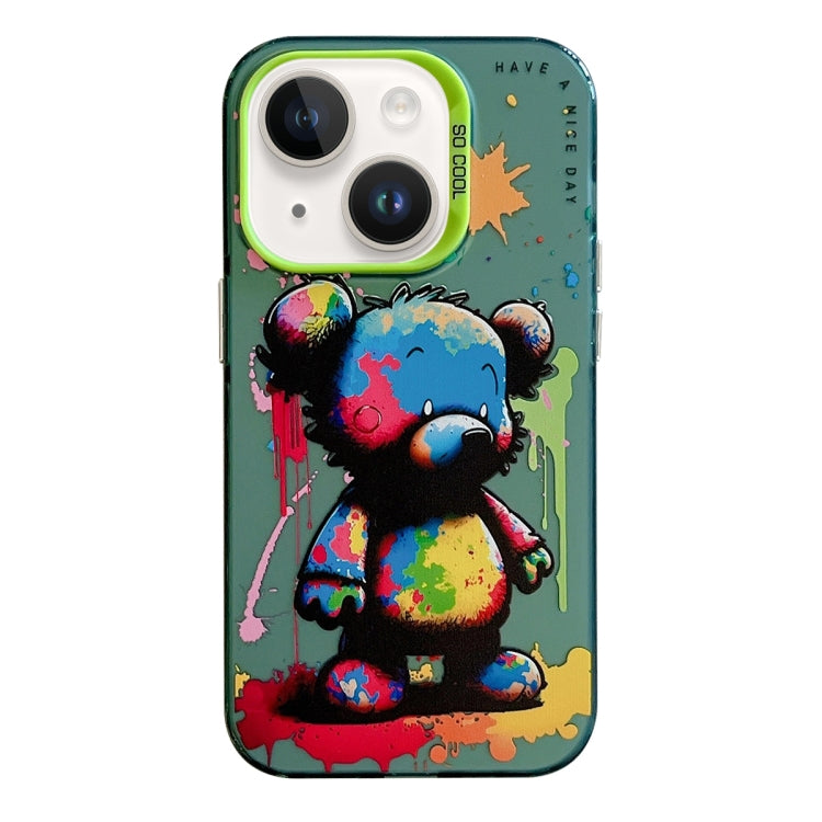 Animal Pattern Oil Painting Series PC + TPU Phone Case, For iPhone 13 Pro