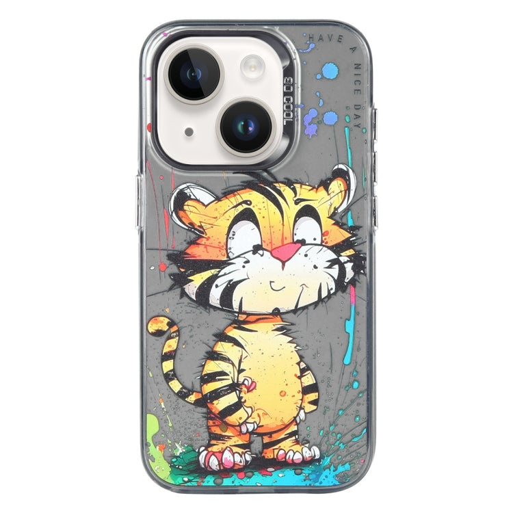 Animal Pattern Oil Painting Series PC + TPU Phone Case, For iPhone 13 Pro