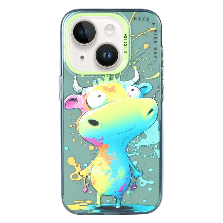 Animal Pattern Oil Painting Series PC + TPU Phone Case, For iPhone 13 Pro