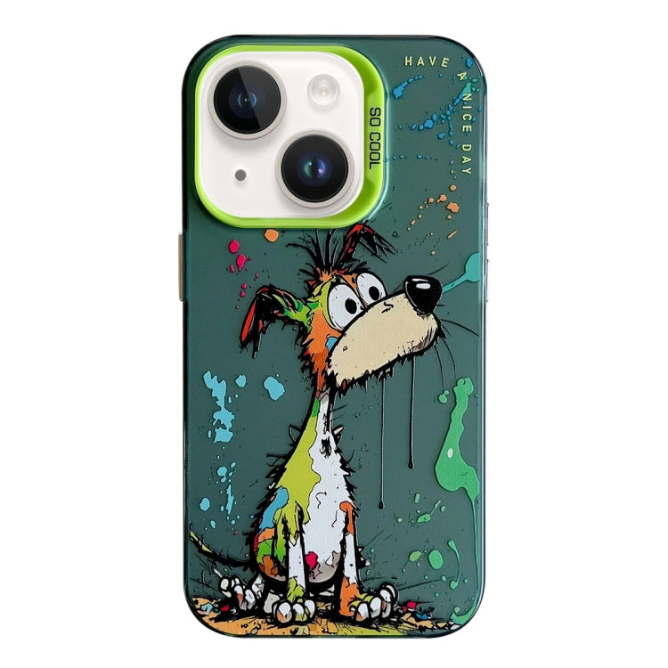 Animal Pattern Oil Painting Series PC + TPU Phone Case, For iPhone 13 Pro