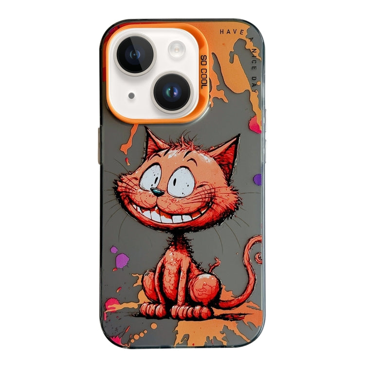 Animal Pattern Oil Painting Series PC + TPU Phone Case, For iPhone 13 Pro