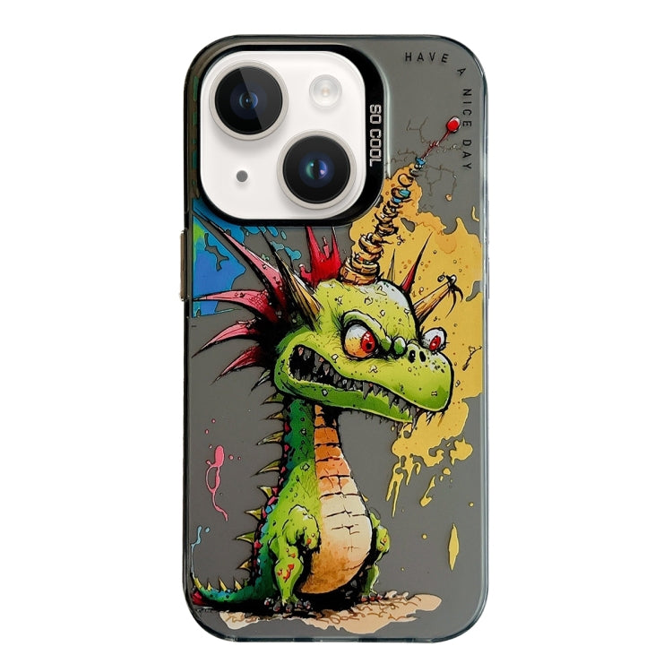 Animal Pattern Oil Painting Series PC + TPU Phone Case, For iPhone 13 Pro