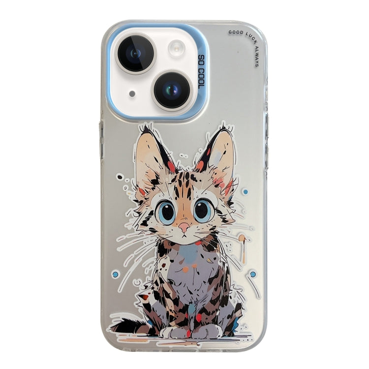 Animal Pattern Oil Painting Series PC + TPU Phone Case, For iPhone 13 Pro