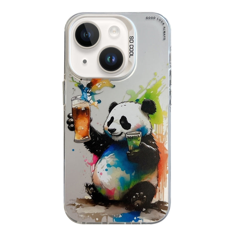 Animal Pattern Oil Painting Series PC + TPU Phone Case, For iPhone 13 Pro