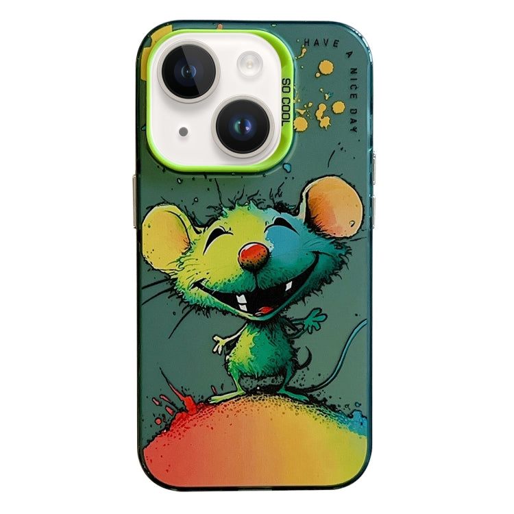 Animal Pattern Oil Painting Series PC + TPU Phone Case, For iPhone 13 Pro