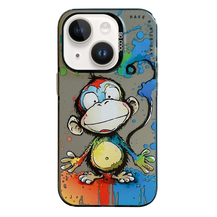 Animal Pattern Oil Painting Series PC + TPU Phone Case, For iPhone 13 Pro