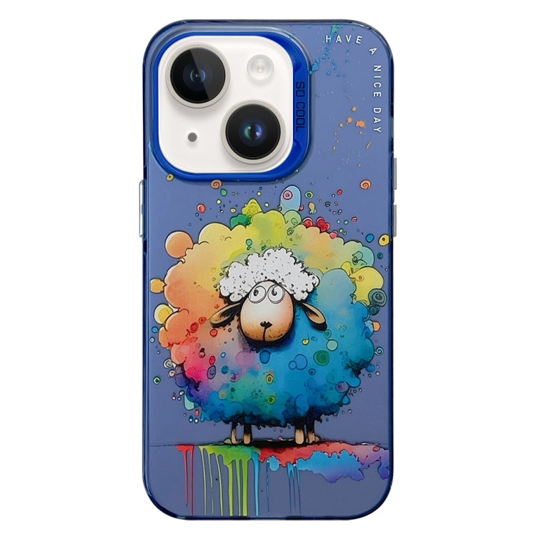 Animal Pattern Oil Painting Series PC + TPU Phone Case, For iPhone 13 Pro