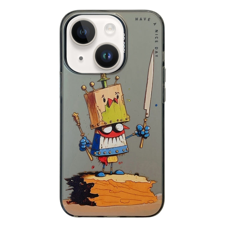 Animal Pattern Oil Painting Series PC + TPU Phone Case, For iPhone 13 Pro