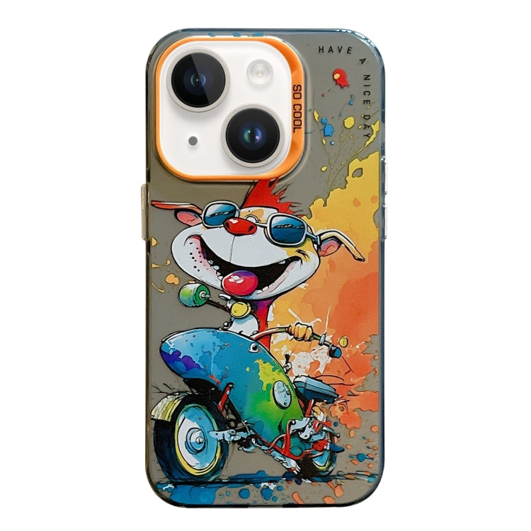 Animal Pattern Oil Painting Series PC + TPU Phone Case, For iPhone 13 Pro