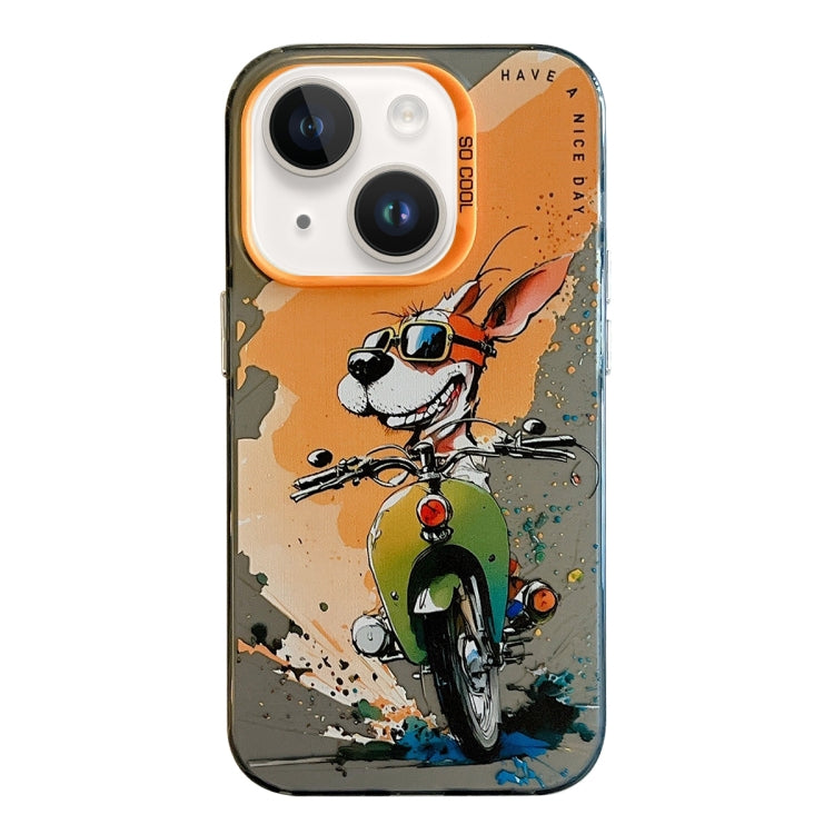 Animal Pattern Oil Painting Series PC + TPU Phone Case, For iPhone 13 Pro